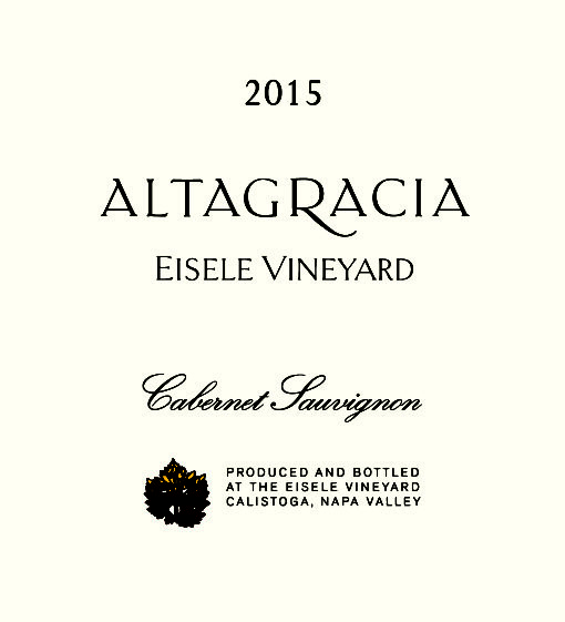 2015 Eisele Vineyard Altagracia Cabernet Sauvignon label