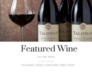 featured wine with wine glass and bottles