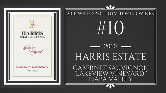 #10 2016 wine Harris Estate