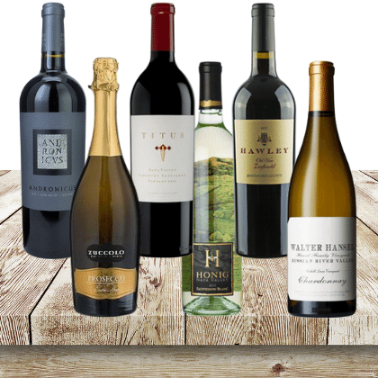 Party pack of 6 wines