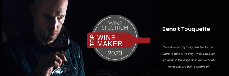 Winemaker of the year logo.