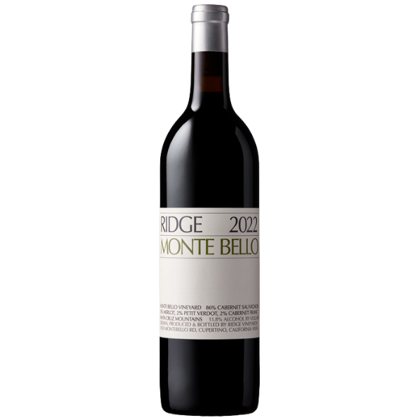 2022 Ridge Cabernet Sauvignon Monte Bello Santa Cruz Mountains